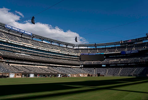 A general view shows NYNJ Stadium, in East Rutherford, New Jersey.