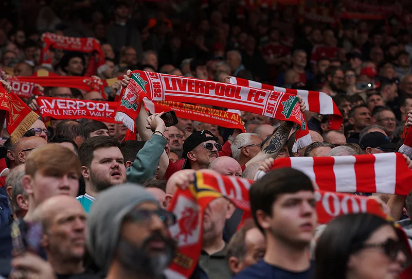 Liverpool Vs Chelsea Premier League soccer-Liverpool fans