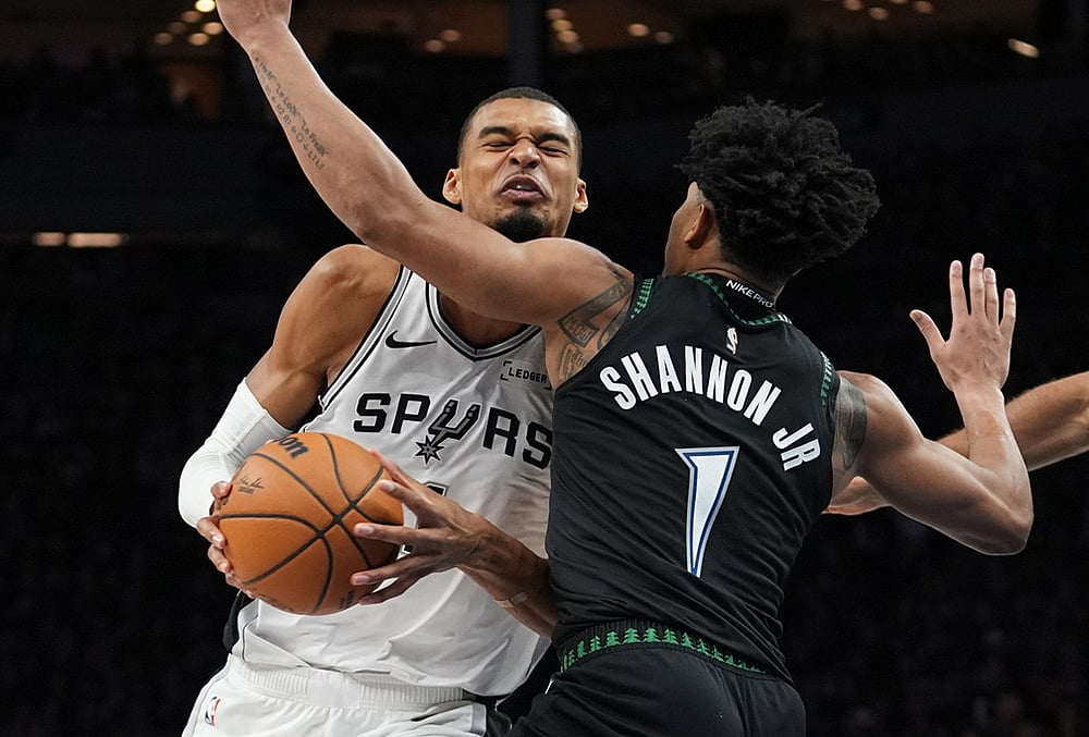 Spurs vs Timberwolves NBA Basketball Conference Semifinals-Victor Wembanyama