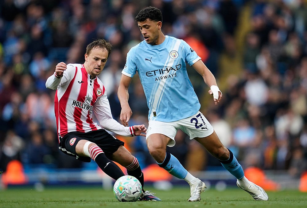 EPL soccer Manchester City vs Brentford match-Matheus Nunes