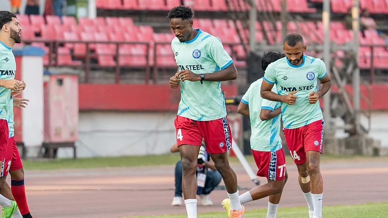 Jamshedpur FC players train ahead of their Indian Super League face-off with Bengaluru FC. - Photo: ISL
