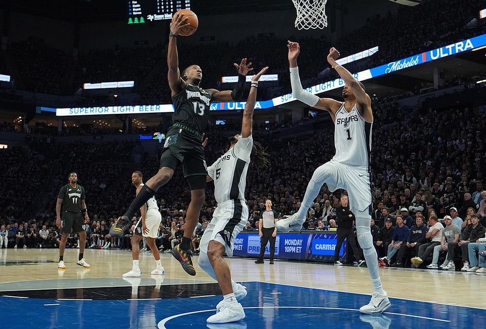 Spurs vs Timberwolves NBA Basketball Conference Semifinals-Ayo Dosunmu