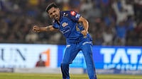 AP Photo/Mahesh Kumar A. : Mumbai Indians' Deepak Chahar got the priced wickets of Virat Kohli and Devdutt Paddikal to put RCB on the backfoot in the chase in Raipur on Sunday, May 10. 