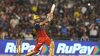 IPL Dispatch: Bhuvneshwar Kumar Picks Six Over Four-Fer; Urvil Patel Shares Special Note For Father Mahesh Kumar A. : Bhuvneshwar Kumar plays a shot during the Indian Premier League match between Royal Challengers Bengaluru and Mumbai Indians in Raipur.