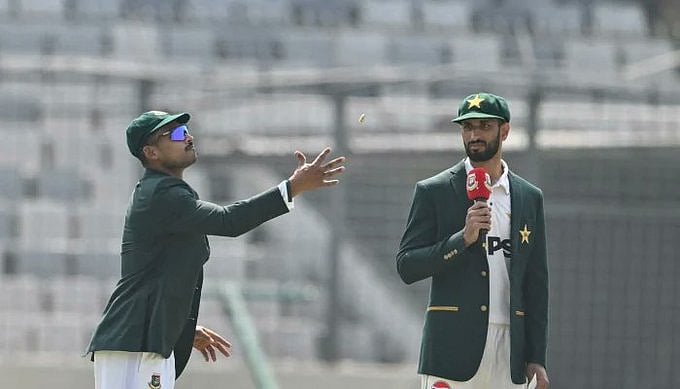 Pakistan vs Bangladesh 1st Test 2026: BAN were bowled out for 413 in their first innings. - ICC