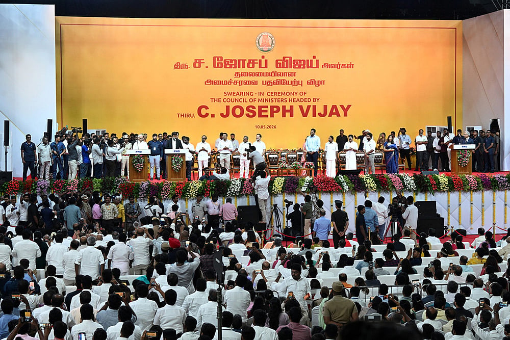 TN polls: TVK Vijay takes oath as CM