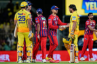 CSK Vs LSG, IPL 2026: Record-Smashing Knock by Urvil Patel Fires Super Kings to 5-Wicket Triumph Photo: PTI/R Senthilkumar : Chennai: Chennai Super Kings' Prashant Veer, right front, shakes hand after winning the Indian Premier League (IPL) 2026 T20 cricket match between Chennai Super Kings and Lucknow Super Giants, in Chennai, Tamil Nadu.