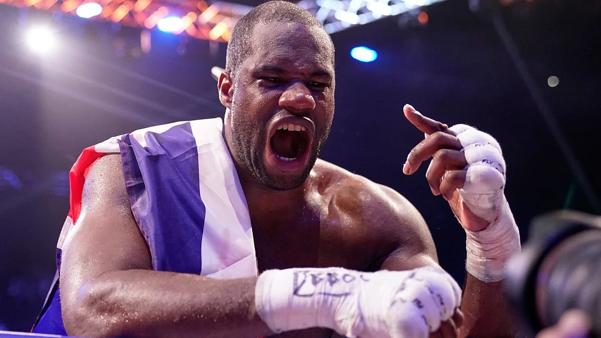 Dubois stopped Wardley in the 11th round to win the WBO heavyweight title. - AP
