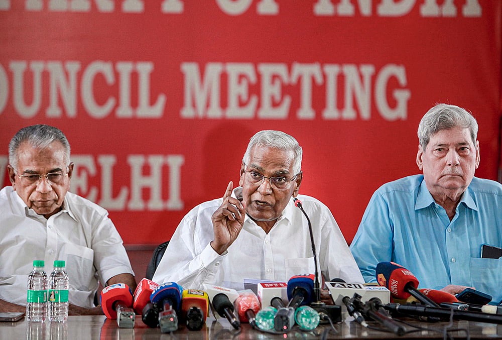 CPI press conference in New Delhi