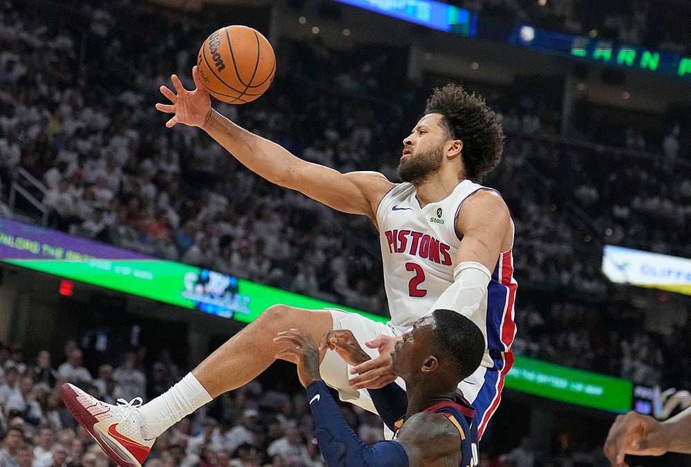 NBA basketball playoffs series Cavaliers vs Pistons-Cade Cunningham