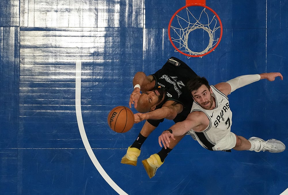 NBA basketball playoffs second-round Game 4 Spurs vs Timberwolves-Rudy Gobert