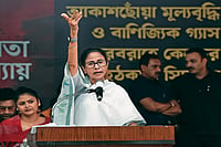 | Photo: Sandipan Chatterjee : Tough Luck: Mamata Banerjee at a rally in Kolkata