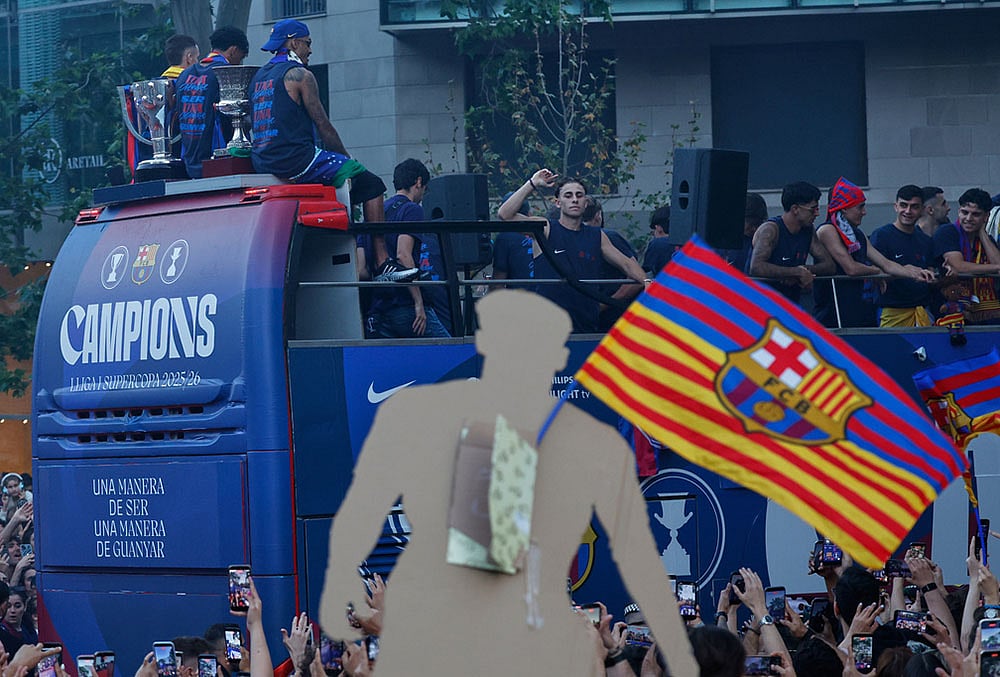 FC Barcelona trophy parade