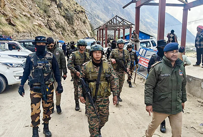 Security operation at Badrinath Dham