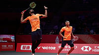 AP : File photo of Satwiksairaj Rankireddy (left) and Chirag Shetty in action at the BWF World Tour Finals 2025.