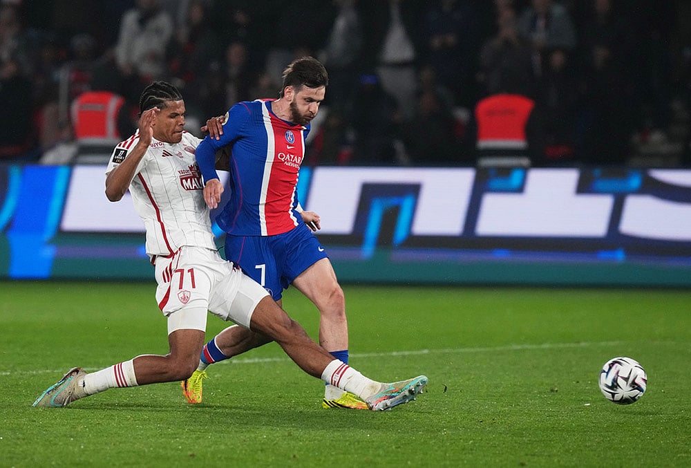Paris Saint-Germain Vs Brest French Ligue 1 soccer-Khvicha Kvaratskhelia