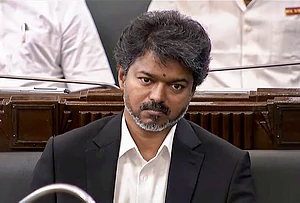 | Photo: TAMIL NADU ASSEMBLY/YT via PTI : Tamil Nadu Chief Minister C. Joseph Vijay during the state Assembly session, in Chennai.
