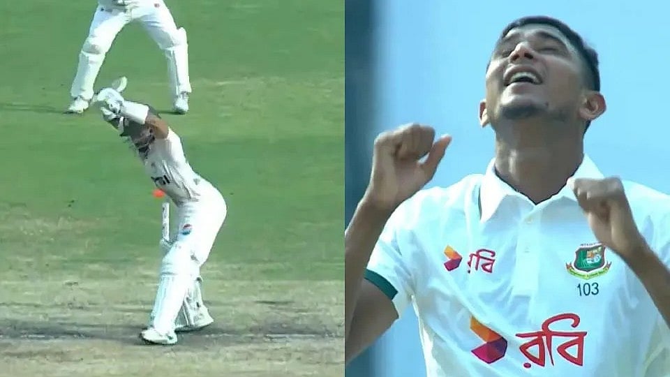 Mohammad Rizwan Left Stunned By Nahid Rana’s Brutal In-Swinger During BAN Vs PAK 1st Test - Watch - X/BCBtigers