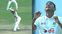 X/BCBtigers : Mohammad Rizwan Left Stunned By Nahid Rana’s Brutal In-Swinger During BAN Vs PAK 1st Test - Watch