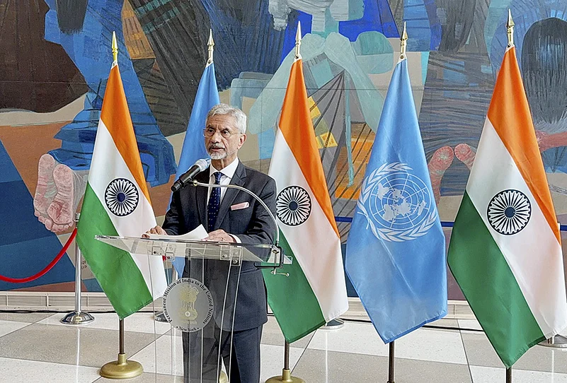 Jaishankar at UN HQs