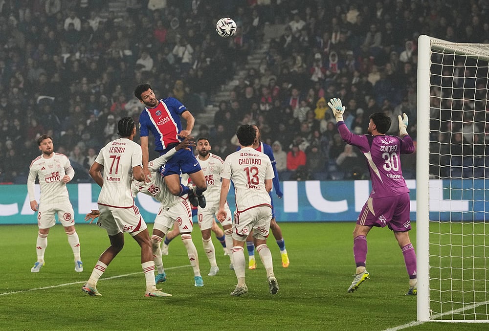 Paris Saint-Germain Vs Brest French Ligue 1 soccer-Goncalo Ramos