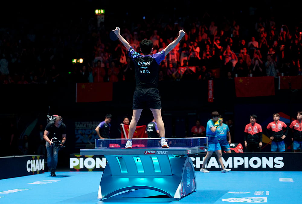 World Team Table Tennis Championships-Lin Shidong of China