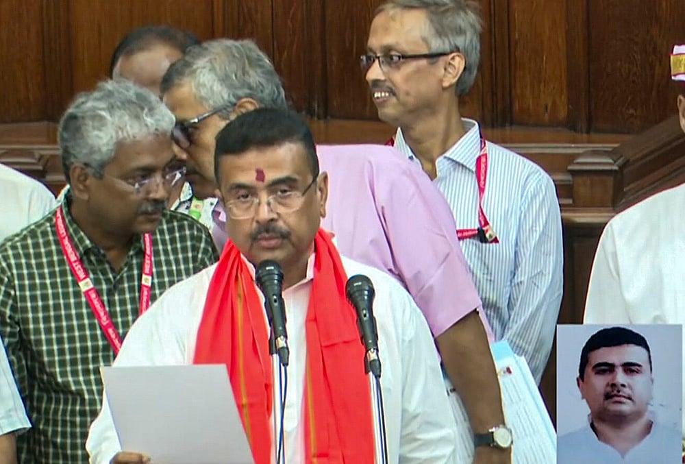 Suvendu Adhikari takes oath as MLA