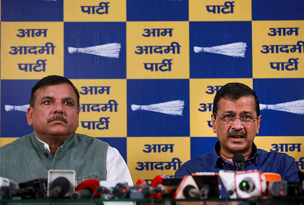 AAP leaders address media