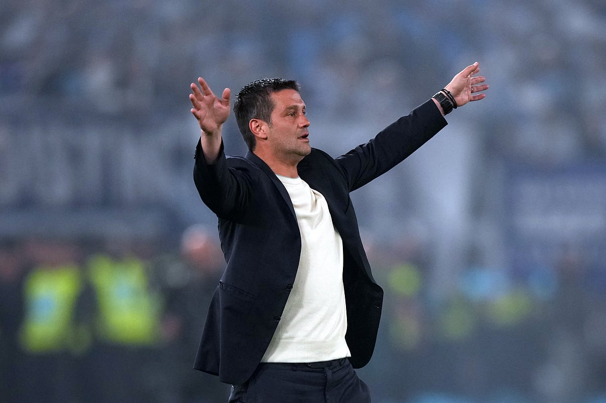 Inter Milan coach Christian Chivu directs his team as they go up 2-0 in Coppa Italia final.