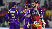 IPL Dispatch: Virat Kohli’s Stunning Century Sends RCB To Top; PBKS Seek Turnaround After Four Straight Losses (AP Photo/Abhijit Addya) : Royal Challengers Bengaluru's Virat Kohli, right, shake hands with Kolkata Knight Riders' captain Ajinkya Rahane after winning the Indian Premier League cricket match between Kolkata Knight Riders and Royal Challengers Bengaluru in Raipur, India, Wednesday, May 13, 2026