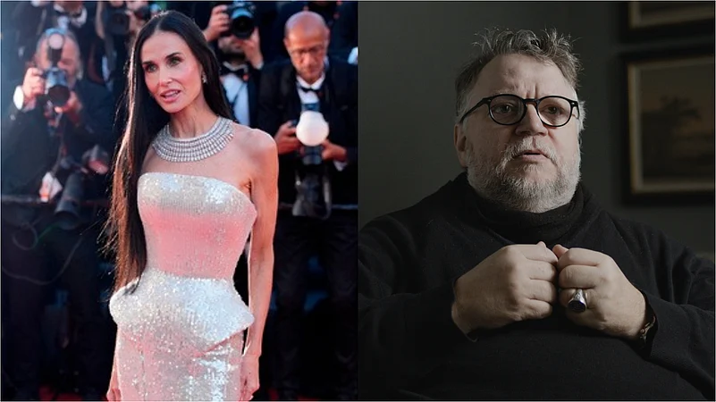 Demi Moore and Guillermo del Toro