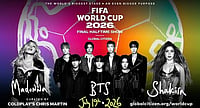 BTS, Madonna And Shakira To Headline FIFA World Cup Final Halftime Show; Coldplay To Curate Instagram : BTS, Madonna and Shakira to headline FIFA World Cup finale halftime