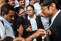 | Photo: PTI : Former West Bengal chief minister and TMC supremo Mamata Banerjee leaves after appearing before the Calcutta High Court to argue a case in connection with alleged post-poll violence and attacks on party offices, in Kolkata.