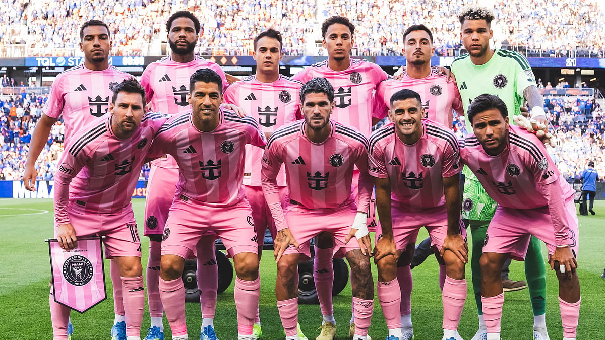 Inter Miami footballers ahead of the  clash with FC Cincinnati at the TQL Stadium in Cincinnati, Ohio. - AP Photo