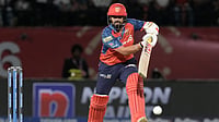 AP Photo/Ashwini Bhatia : Punjab Kings' Prabhsimran Singh plays a shot during the Indian Premier League cricket match between Punjab Kings and Mumbai Indians in Dharamshala, India, Thursday, May 14, 2026. 