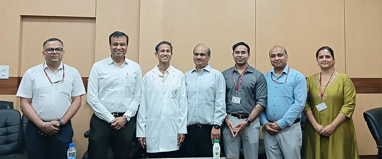 A multidisciplinary team of doctors and transplant specialists at AIIMS Delhi who successfully carried out the complex simultaneous kidney-pancreas transplant. - null