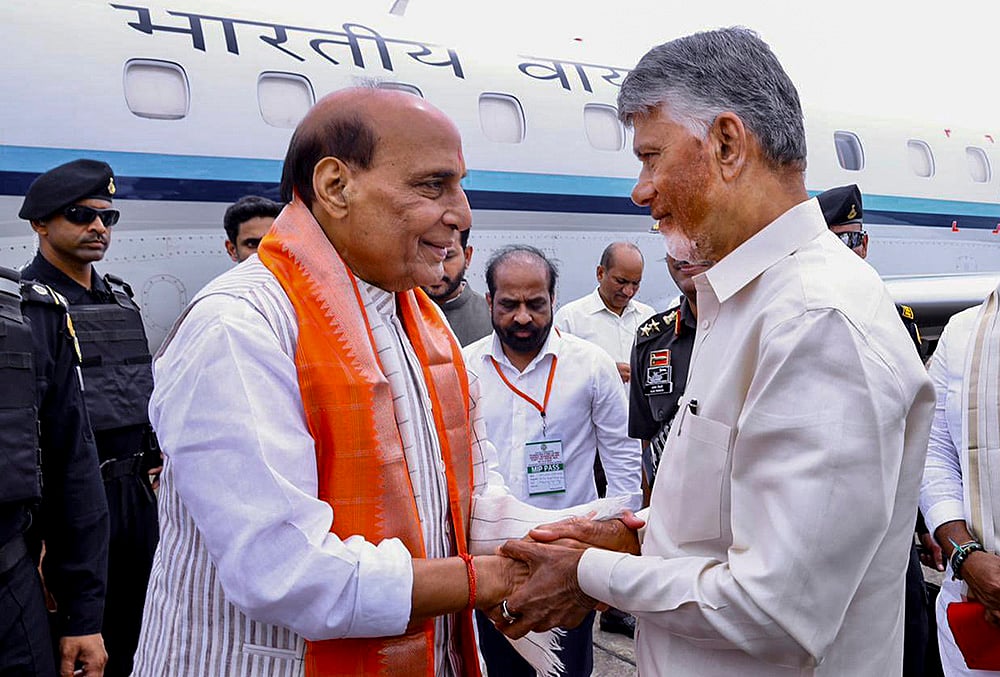 Rajnath Singh in Andhra Pradesh