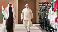 India, UAE Sign Key Energy And Defence Pacts Amid West Asia Crisis | Photo: @NarendraModi/YT via PTI : Prime Minister Narendra Modi with UAE President Sheikh Mohamed bin Zayed Al Nahyan during a ceremonial reception, in Abu Dhabi.