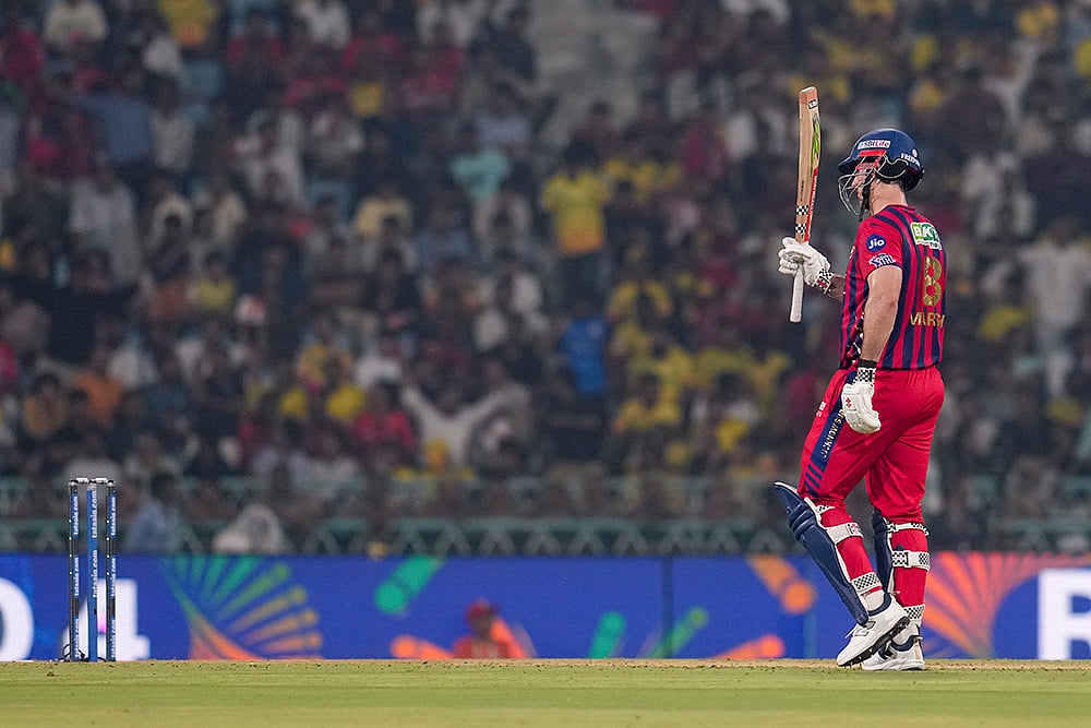 Lucknow: Lucknow Super Giants Mitchell Marsh celebrates his half century 