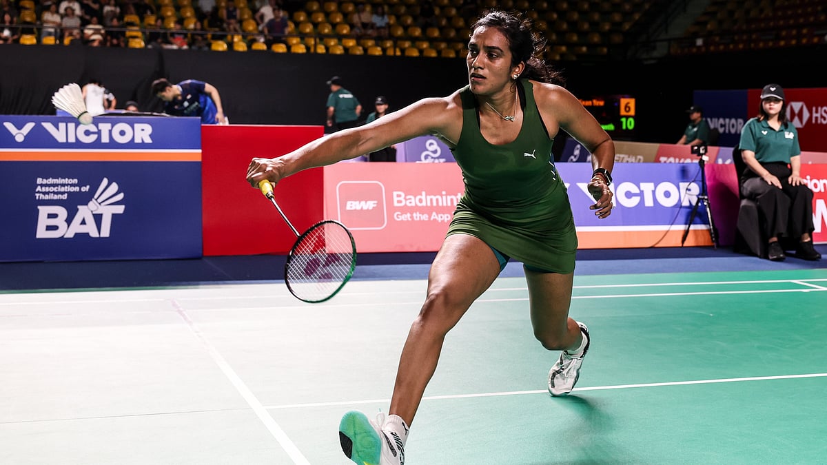 PV Sindhu in action during Thailand Open 2026,  - BAI_Media/X