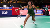 BAI_Media/X : PV Sindhu in action during Thailand Open 2026, 