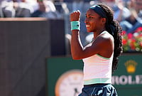 Coco Gauff Vs Sorana Cirstea, WTA Italian Open 2026: American Eases Into Second Successive Rome Final | Photo: AP/Andrew Medichini : United States' Coco Gauff celebrates beating Romania's Sorana Cirstea 6-4, 6-3, at the Italian Open tennis tournament in Rome.