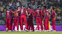 LSG Vs CSK, IPL 2026: Players Wearing Black Armbands To Condole UP Storm Tragedy PTI : Lucknow Super Giants' players wearing black armbands during their Indian Premier League match against Chennai Super Kings in Lucknow, Uttar Pradesh.