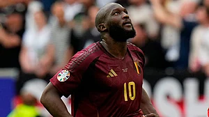 File/AP : Belgium's Romelu Lukaku is dejected at the end of a round of 16 match between France and Belgium at the Euro 2024 tournament in Dusseldorf, Germany.