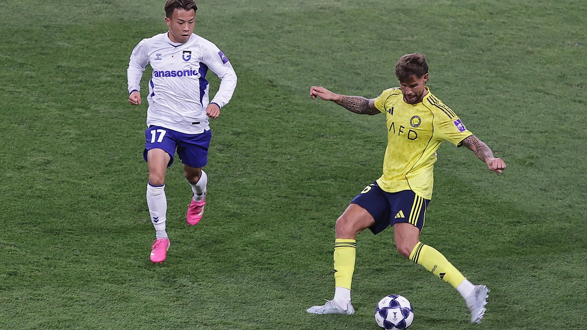 Al-Nassr and Gamba Osaka players in action during ACL Two 2025-26 final.  - AlNassrFC_EN/X