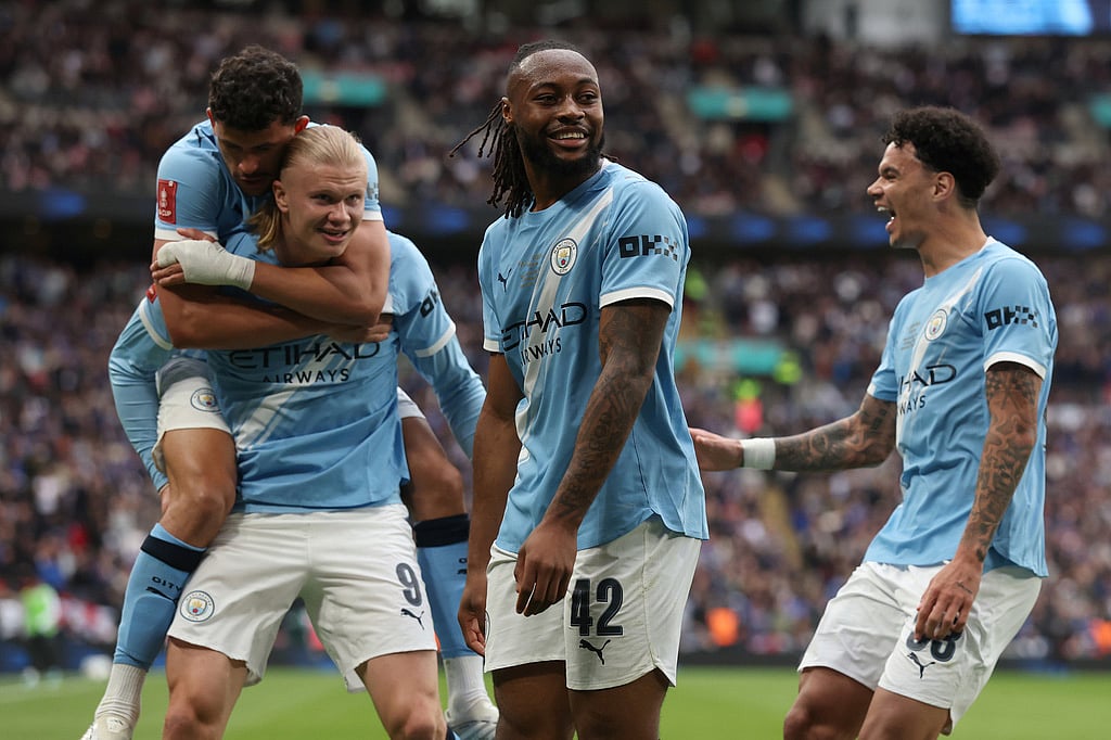 Chelsea and Manchester City English FA Cup final-Antoine Semenyo