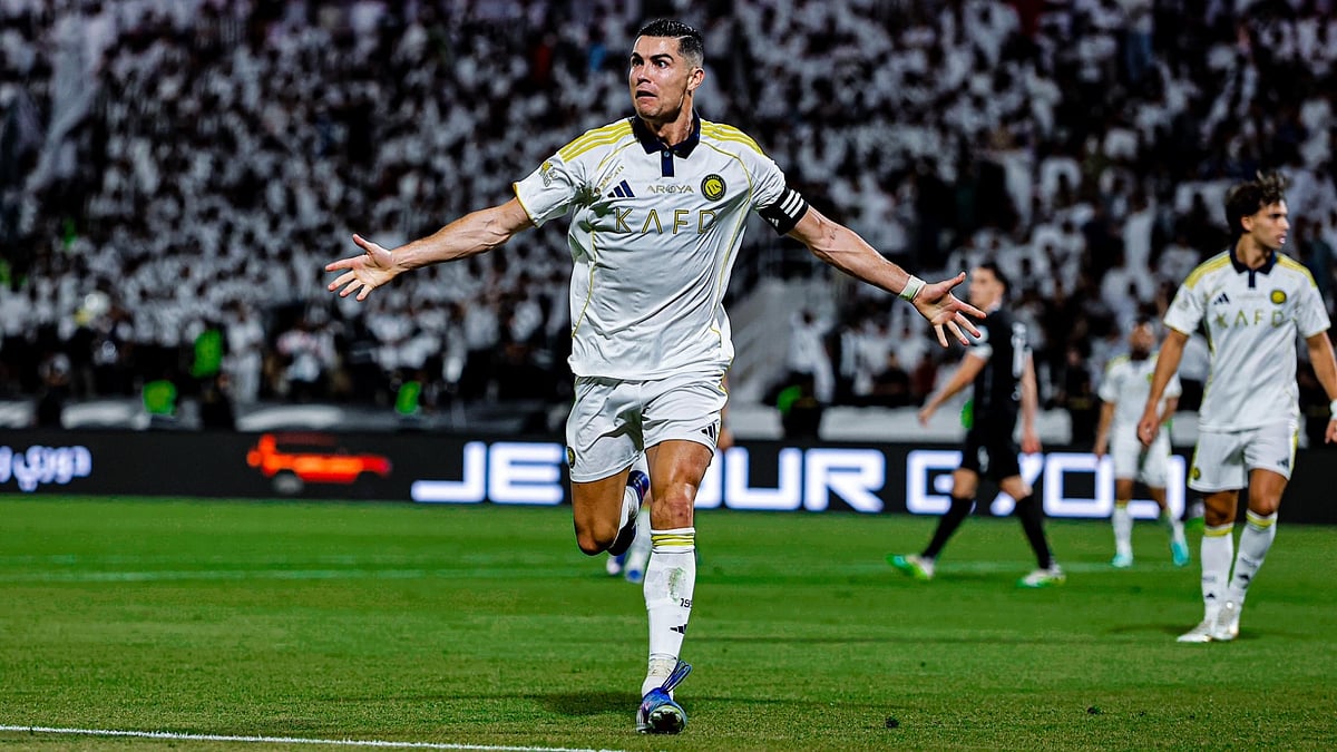 Cristiano Ronaldo in action for Al-Nassr during Saudi Pro League 2025-26.  - AlNassrFC_EN/X