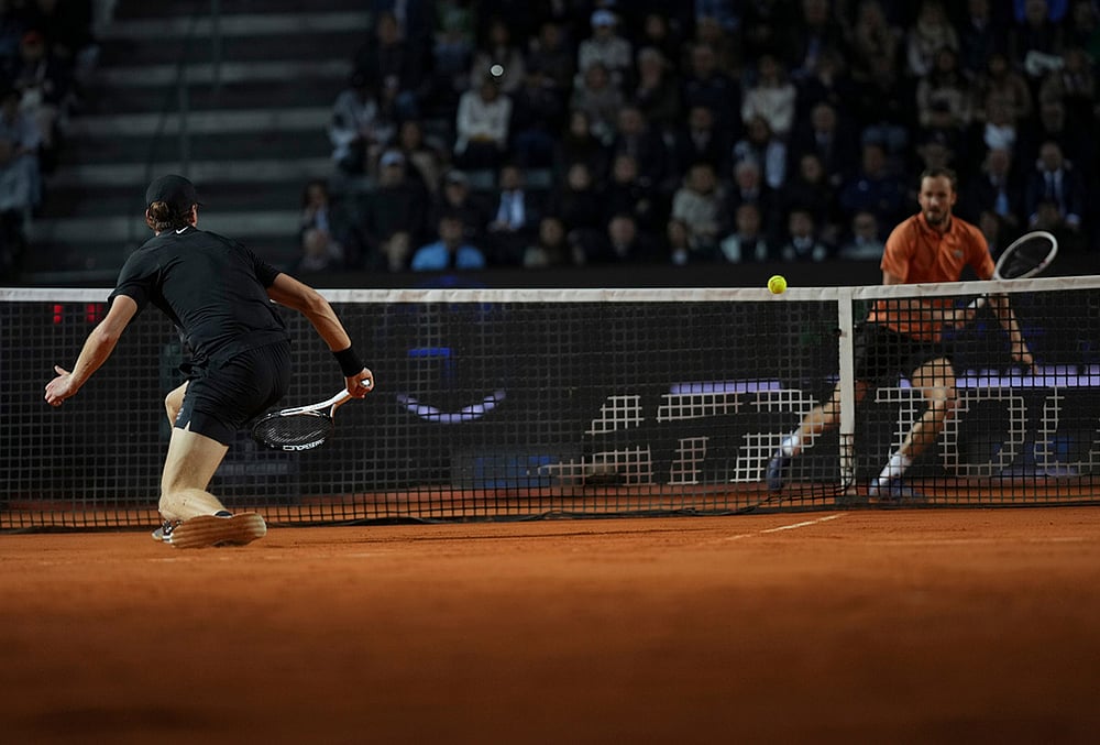 Sinner vs Medvedev Italian Open
