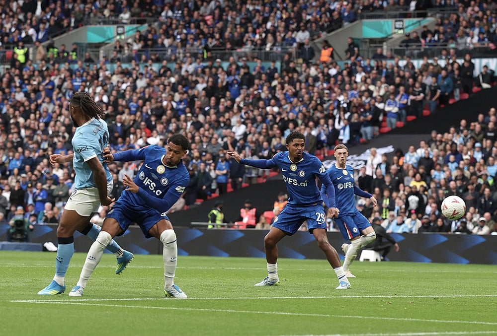 Chelsea and Manchester City English FA Cup final-Antoine Semenyo