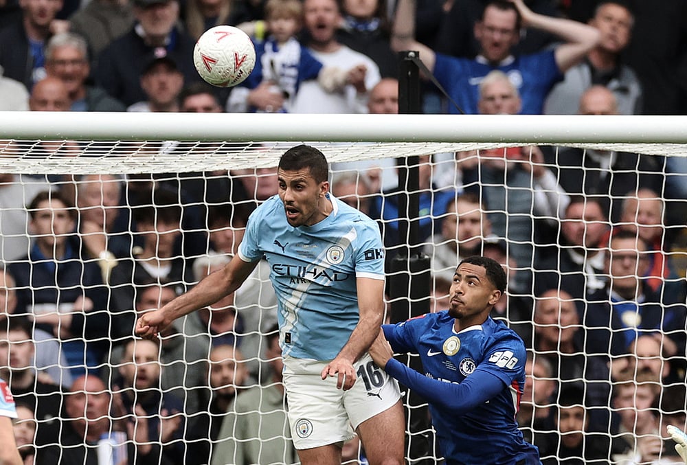 Chelsea and Manchester City English FA Cup final-Rodrigo